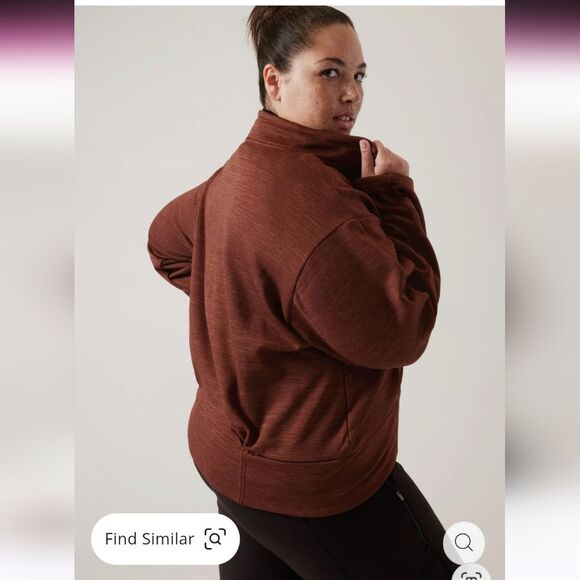 Athleta Altitude Polartec Half Zip Fleece Pullover Sweater Xlarge - Picture 3 of 9